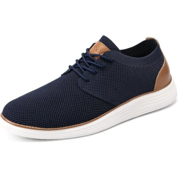 ⚡VILOCY Men's Navy Fashion Business Comfortable Breathable Dress Sneaker - Picture 4 of 7